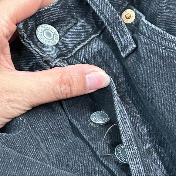 Levi’s 501 button fly denim jorts shorts - Picture 6 of 7